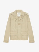 Parka Klimi - Parka in stile militare in cotone lavato, con tasche multiple e firma ad ala sulla schiena.