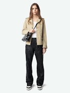 Parka Klimi - Parka in stile militare in cotone lavato, con tasche multiple e firma ad ala sulla schiena.