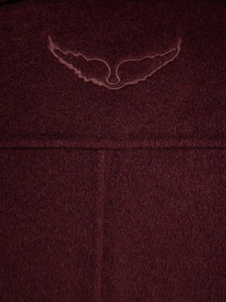 Liam Wool Jacket - Fitted double-faced jacket in wool blend, long sleeves, button closure and embossed wings at the back.