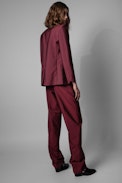 Pantalon Gitane - Pantalon de tailleur en laine rose Femme. Fait avec des fibres issues de l’agriculture biologique