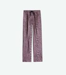 Pantaloni Pomy Jacquard Léopard - Pantaloni da donna in jacquard leopardato rosa