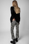 Pantaloni Polis - Pantaloni in velluto con motivo glitterato donna