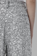 Gitane Sequins Trousers - Women's grey sequinned suit trousers.