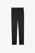Hose Prune - Anthrazitgraue Damen-Anzughose mit Streifen