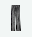 Pomy Jacquard Trousers - Women’s anthracite wing-print jacquard trousers.
