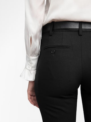 Prune Strass Star Trousers - Black suit trousers with rhinestone stars on the pocket.