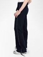 Panol Pants - Wide-leg tailored pants with rhinestones.