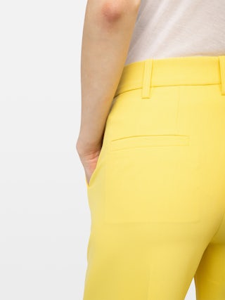 Trousers Panol - Tailored trousers in a wide straight cut, solid colour.