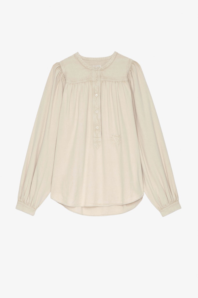 Zadig & Voltaire Tigy Cotton Twill Blouse
