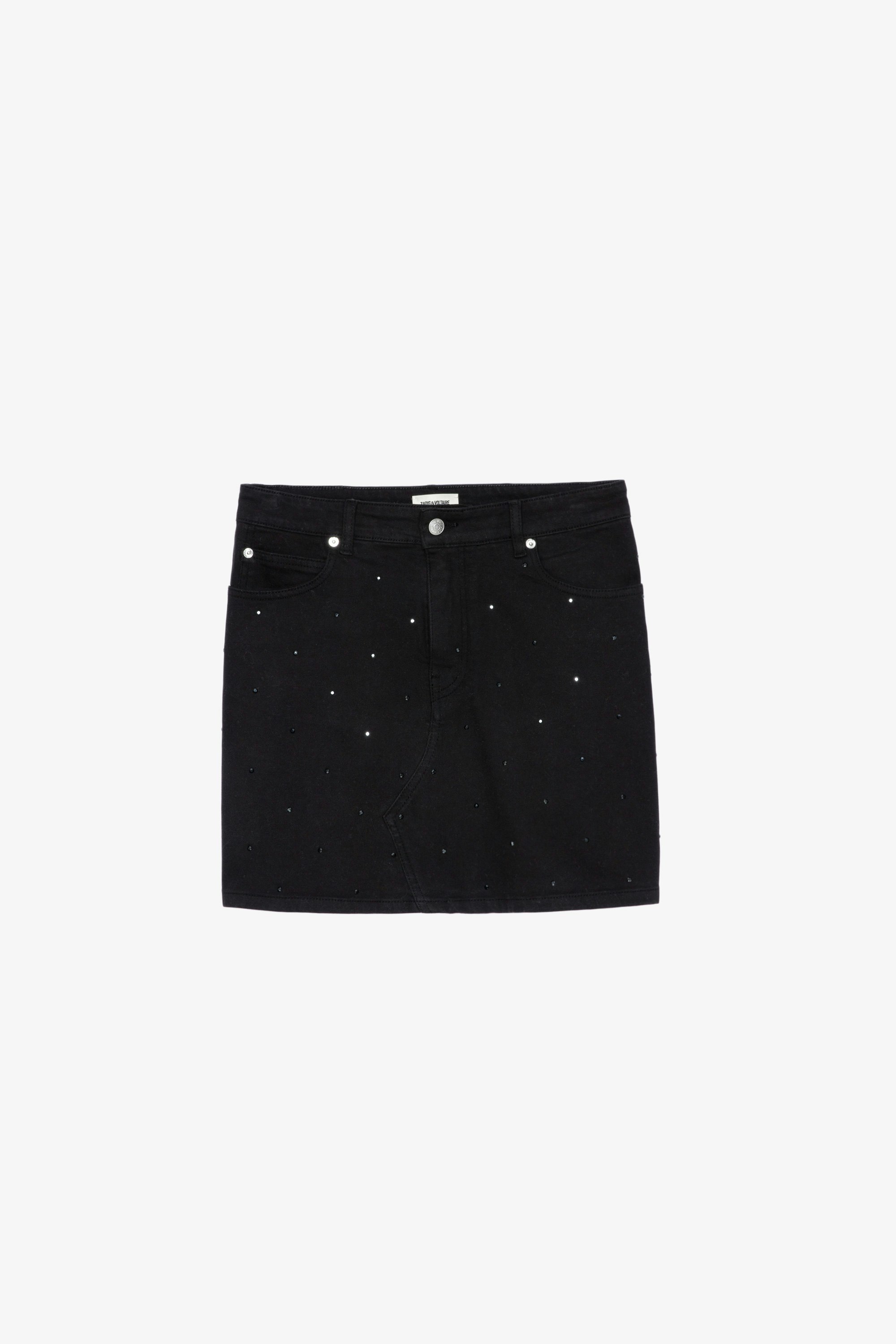 Juice Denim Skirt Women’s black denim short skirt
