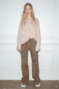 Maglione Markus Stars Cachemire - Maglia in cashmere rosa con strass a stella donna